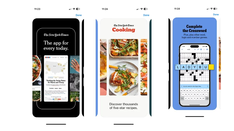 NYT offers different applications to reach new audiences, engage customers and stay in touch with mobile users